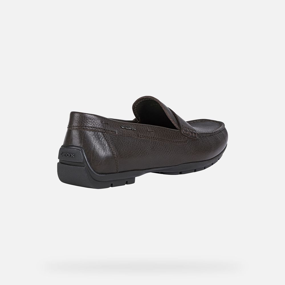 Mocassins Geox Homem Marrom Escuro - Moner 2Fit - ZRHKW4590